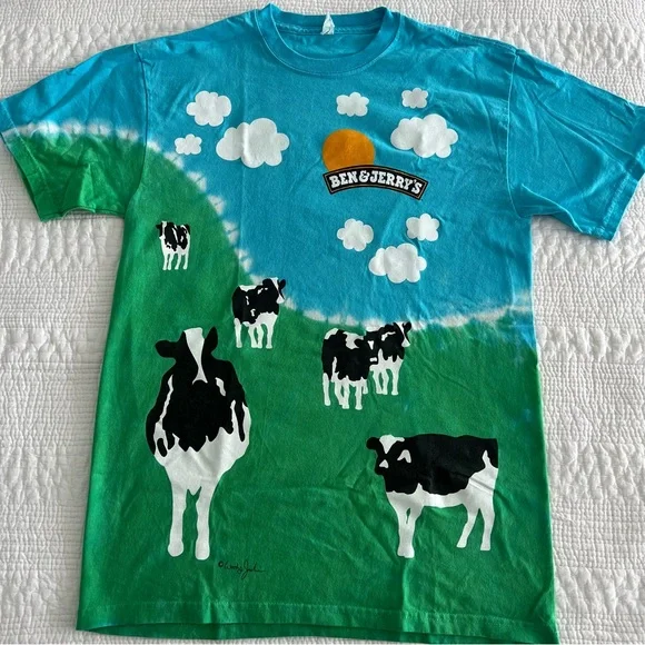 RARE Ben & Jerry’s Tie Dye T-Shirt - Picture 1 of 5